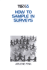 How to Sample in Surveys (the Survey Kit, Vol 6)