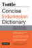 Tuttle Concise Indonesian Dictionary Indonesianenglish Englishindonesian Tuttle Concise Dictionaries