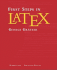 First Steps in Latex