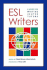 Esl Writers: a Guide for Writing Center Tutors, 2nd Edition