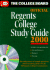 Regents College Examinations, 2000: Official Study Guide (Regents College Official Study Guide, 2000)