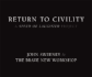 Return to Civility: a Speed of Laughter Project