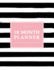 Undated 18 Month Planner: Blank Monday Start Monthly and Weekly 2-Page Spreads