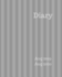 Diary Aug 2019-Aug 2020: 8x10 Day to a Page Academic Year Diary, Hourly Appointments and Space for Notes on Each Page. Perfect for Teachers, Students...Business Owners. Light & Dark Grey Stripe