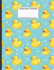 Composition Notebook: Yellow Rubber Ducks Swimming Cute Design Cover 100 College Ruled Lined Pages Size (7.44 X 9.69)