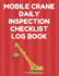 Mobile Crane Daily Inspection Checklist Log Book: Mobile Crane Checklist, Osha Regulations, Red Cover