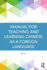 Manual for Teaching and Learning Chinese as a Foreign Language