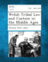 Welsh Tribal Law and Custom in the Middle Ages