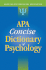 Apa Concise Dictionary of Psychology