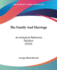 The Family and Marriage: an Analytical Reference Syllabus (1914)