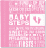 Baby Steps Babys First-Year Album: Pink Girls Baby Book