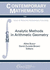 Analytic Methods in Arithmetic Geometry: Arizona Winter School 2016 Analytic Methods in Arithmetic Geometry March 12-16, 2016 the University of Arizona, Tucson, Az