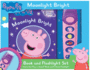 Peppa Pig-Moonlight Bright Sound Book and Sound Flashlight Toy Set-Pi Kids