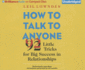 How to Talk to Anyone Format: Audiocd