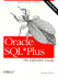 Oracle Sql*Plus: the Definitive Guide