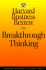 Harvard Business Review on Breakthrough Thinking ("Harvard Business Review" Paperback)