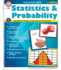 Mark Twain Media Statistics & Probability Math Workbook, Grades 5-12 Math Practice With Probabilities, Standard Deviation, Mean, Median, and Mode, Stem and Leaf Plots (80 Pgs)