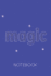 Magic Notebook: Dot Grid Sketchbook on Cute Cerulean Blue Background With Little Gold Line Inside the Letters. Great for Drawing, Sketching, Writing, ...See How Magic Happens When You Use It