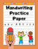 Handwriting Practice Paper: Grades K-2 | Extra-Large Handwriting Workbook for Kids | 200 Dotted Line Pages | Orange Peel Stripes