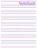 Notebook: (8.5" X 11") Notebook (150 Pages-College Ruled Notepad)