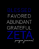 Blessed, Favored, Abundant, Grateful Zeta Prayer Journal: the Finer Woman's Prayer Journal | Zeta Phi Beta Inspired 100-Day Notebook for Prayer and...1920 Royal Blue and White (Finer Women Pray)