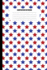 Composition Notebook: Red Stars and Blue Stars on White Background (100 Pages, College Ruled)