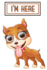 I'M Here: Internet Password & Address Logbook Organizer Discreet Notebook to Keep Your Passwords in One Place Size 6*9 Inches 120 Pages of Cute Pit Bull Cover (Password Keeper)