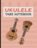 Ukulele Tabs Notebook: Blank Tablature for Composing Ukulele Music-Apricot (Song Manuscript Notepads)