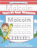 Malcolm Letter Tracing for Kids Trace My Name Workbook: Tracing Books for Kids Ages 3 - 5 Pre-K & Kindergarten Practice Workbook