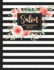 Salon: Appointment Book 2019 Floral Flower Frame Striped Stylist Hairdresser Daily Hourly Client Planner