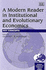 A Modern Reader in Institutional and Evolutionary Economics: Key Concepts (in Association With the European Association of Evolutionary Political Economy (Eaepe). )