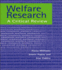 Welfare Research: a Critique of Theory and Method (Social Research Today)