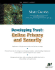 Developing Trust: Online Privacy and Security