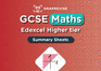 GCSE Edexcel Maths Higher Summary Sheets