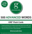 500 Advanced Words, 1st Edition: Manhattan Gre Vocabulary Flash Cards