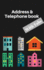 Address & Telephone Book With Tabs: Handy Book (5"X8") Store Hundreds of Telephone and Addresses With a-Z Tabs (Address and Telephone Book)