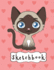 Sketchbook: Cute Siamese Cat & Pink Hearts Pattern, Large Blank Sketchbook for Girls, 110 Pages, 8.5" X 11", for Drawing, Sketching & Doodling (Drawing Books for Kids)