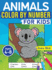 Animals Color By Number for Kids Coloring Activity for Ages 4 8