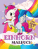 Einhorn Malbuch Fr Kinder: Einfaches und lustiges Aktivittsbuch fr Kinder mit frhlich lchelndem Einhorn, schnem Regenbogen, liebenswerten Motiven