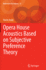 Opera House Acoustics Based on Subjective Preference Theory (Mathematics for Industry)