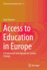 Access to Education in Europe: A Framework and Agenda for System Change