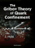 The Gribov Theory of Quark Confinement