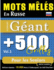 Mots Mls En Russe Format Gant: 500 Grilles Pour Les Seniors - Vol.1 - Delta Classics - dition Gante - 10.000 Mots  Dbusquer, Le Dfi Ultime !