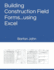 Building Construction Field Forms...using Excel