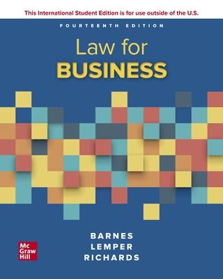 ISE Law for Business - Barnes, A. James, and Richards, Eric, and Lemper, Timothy