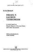 Israel's Sacred Terrorism: A Study Based on Moshe Sharett's Personal Diary and Other Documents