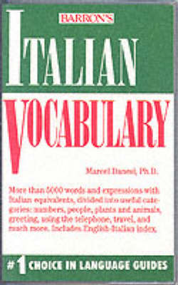 Italian Vocabulary - Danesi, Marcel, PH.D.
