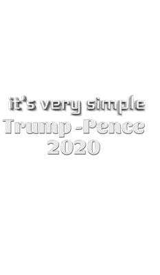 it's very simple Trump Pence 2020 Creative journal: it's very simple Trump Pence 2020 Creative journal - Huhn, Michael, Sir