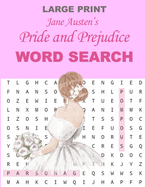 Jane Austen's Pride and Prejudice Word Search: Word Search for Adults, Puzzler Lovers Gift, Pink Floral Cover