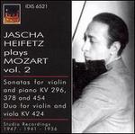 Jascha Heifetz Plays Mozart, Vol. 2